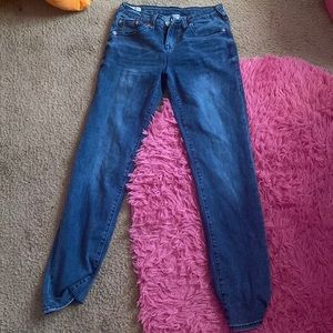 It’s a blue jeans and it’s pre- owned but in perfect condition and size 16